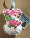Snowman with Tree Glitter Felt Ornaments