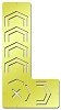 Small Wide Chain Border Cut and Fold Template