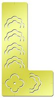 Large Ruffle Border Cut and Fold Template